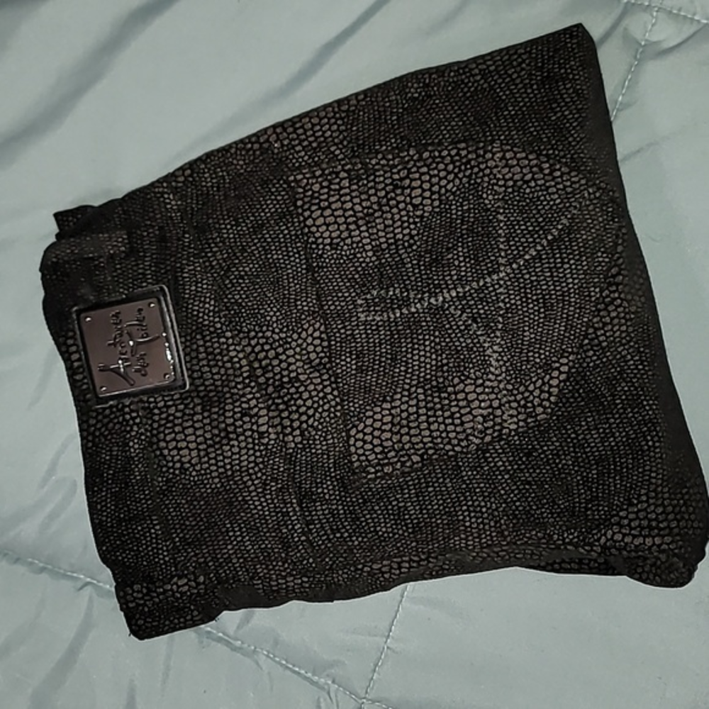 ADVENTURES DES TOILES Vintage Y2K‎ Black Snake Print Pants Women's 40 NWOT Cond